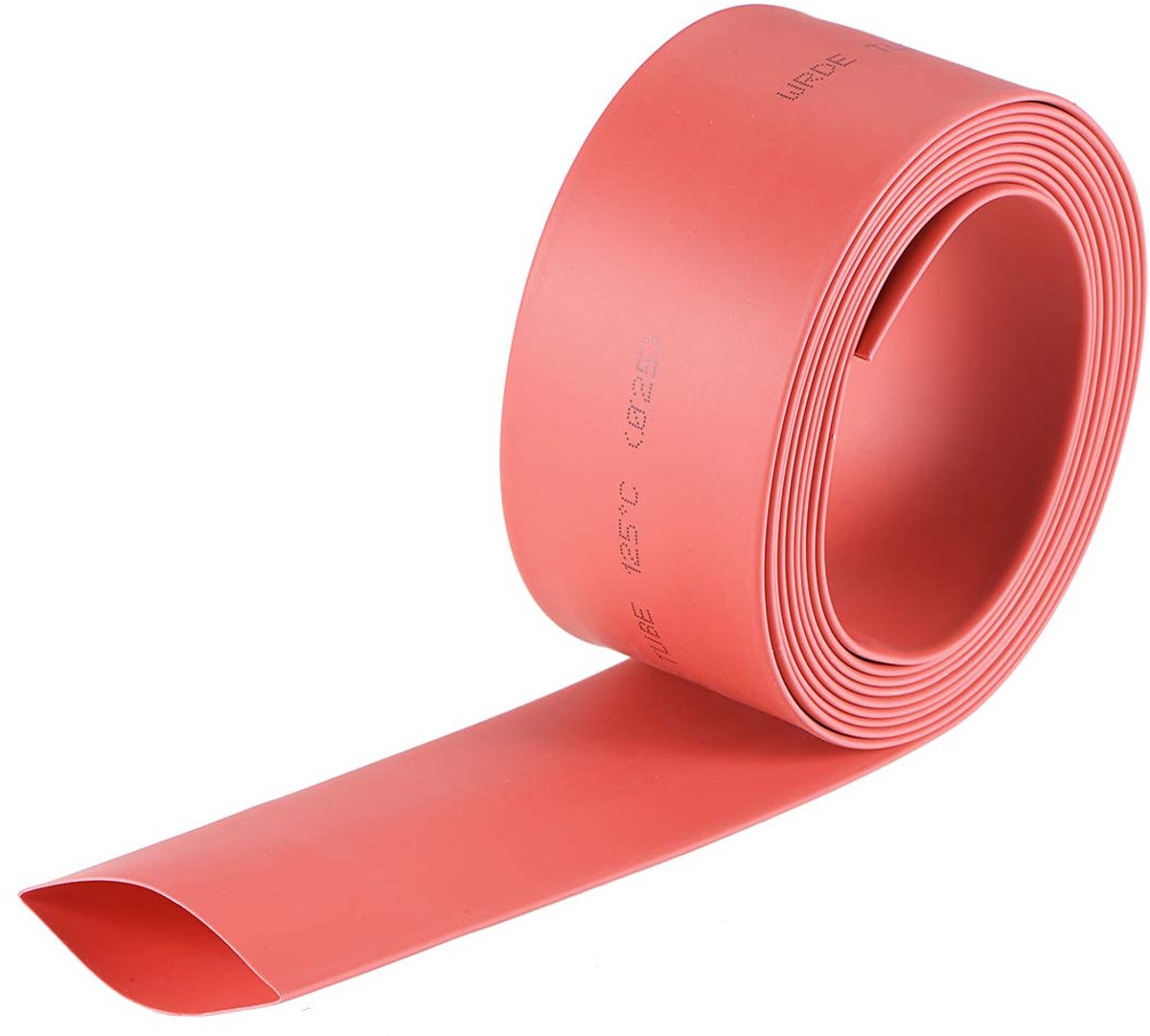 Krimpslang 1"(25mm) diam. 41mm vlakke breedte 2:1 verhouding kabelhuls 2m rood