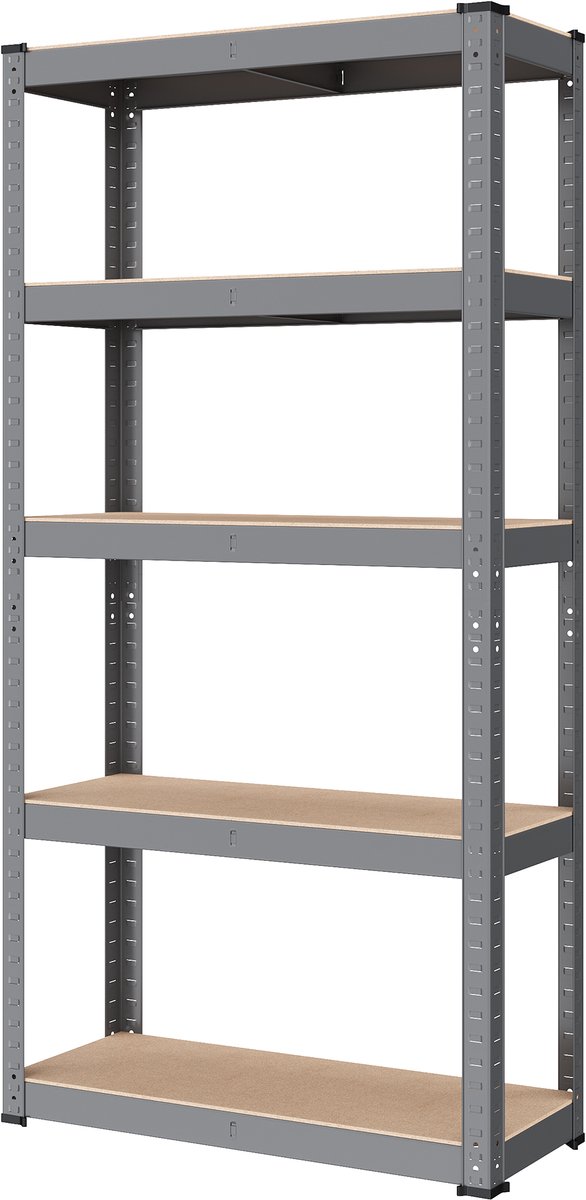 SONGMICS - Stellingkast - Opbergrek - 5-Laags Stellingkast - Stalen Opbergrek - Draagvermogen 650 kg