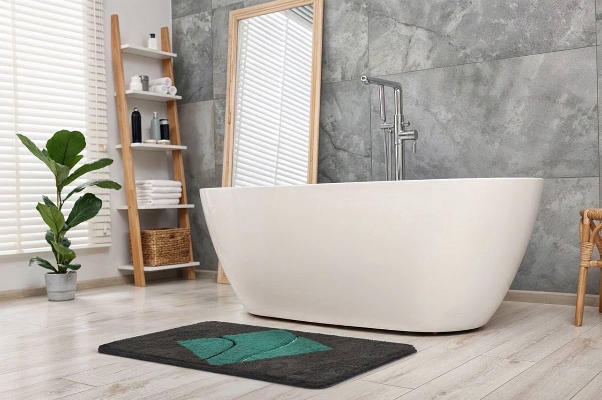Badmat 70x120 cm groen