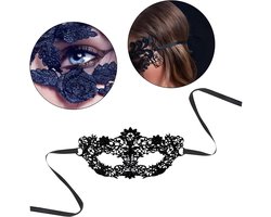 wugongshan Venetiaanse maskers, 8 stuks, zwart, sexy, kanten oogmasker, maskerade, kanten masker voor Halloween, gemaskerd bal, kostuum, carnaval, eindejaarsbal, feestkostuum, balmaskers