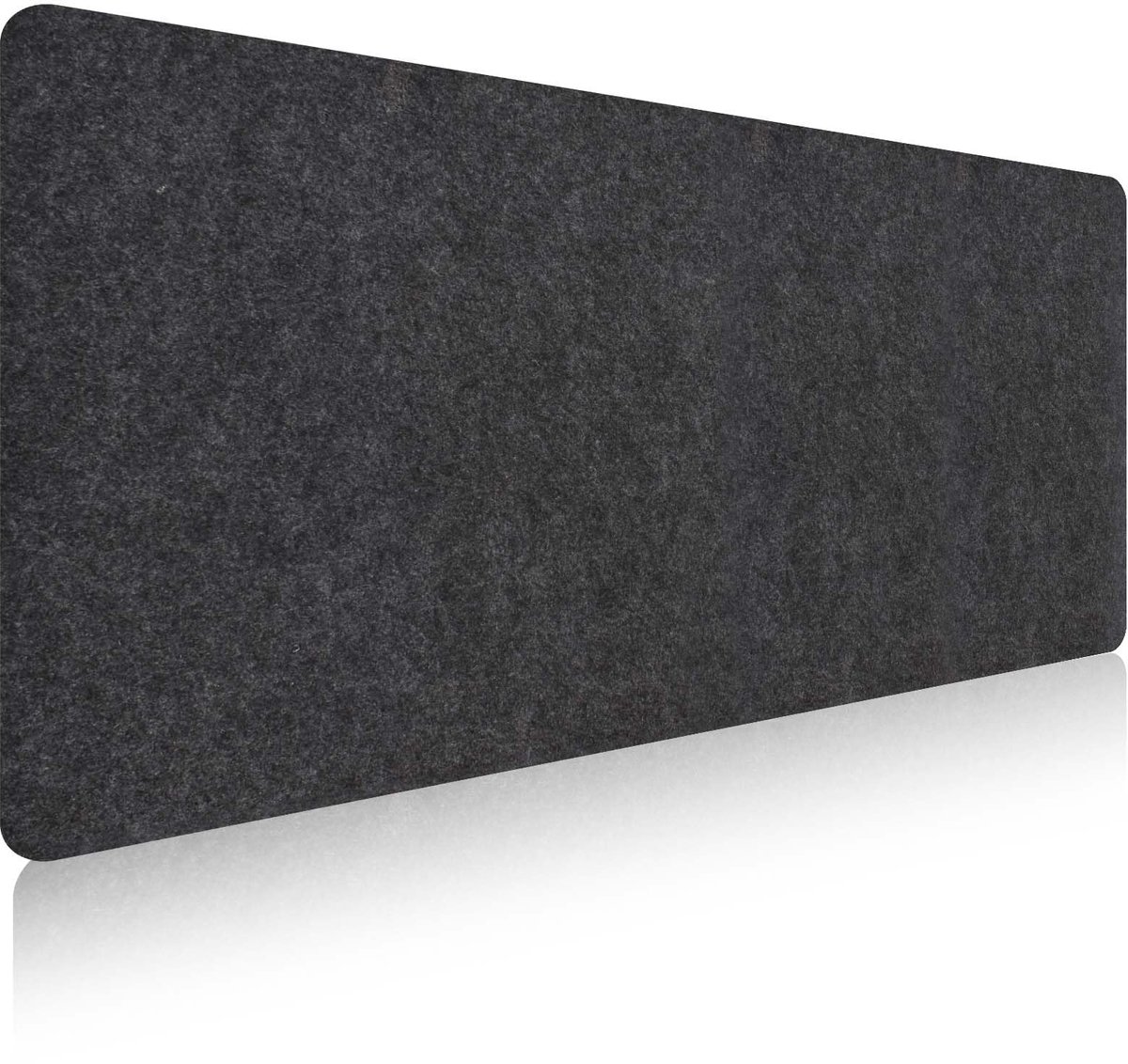 Bureauonderlegger, vilten muismat, groot, 80 x 40 cm, antislip, vilten bureaumat, bureaublad, speel-schrijfmat, bureau voor studenten, antislip mat, kantoor, desktopbescherming (grijs)