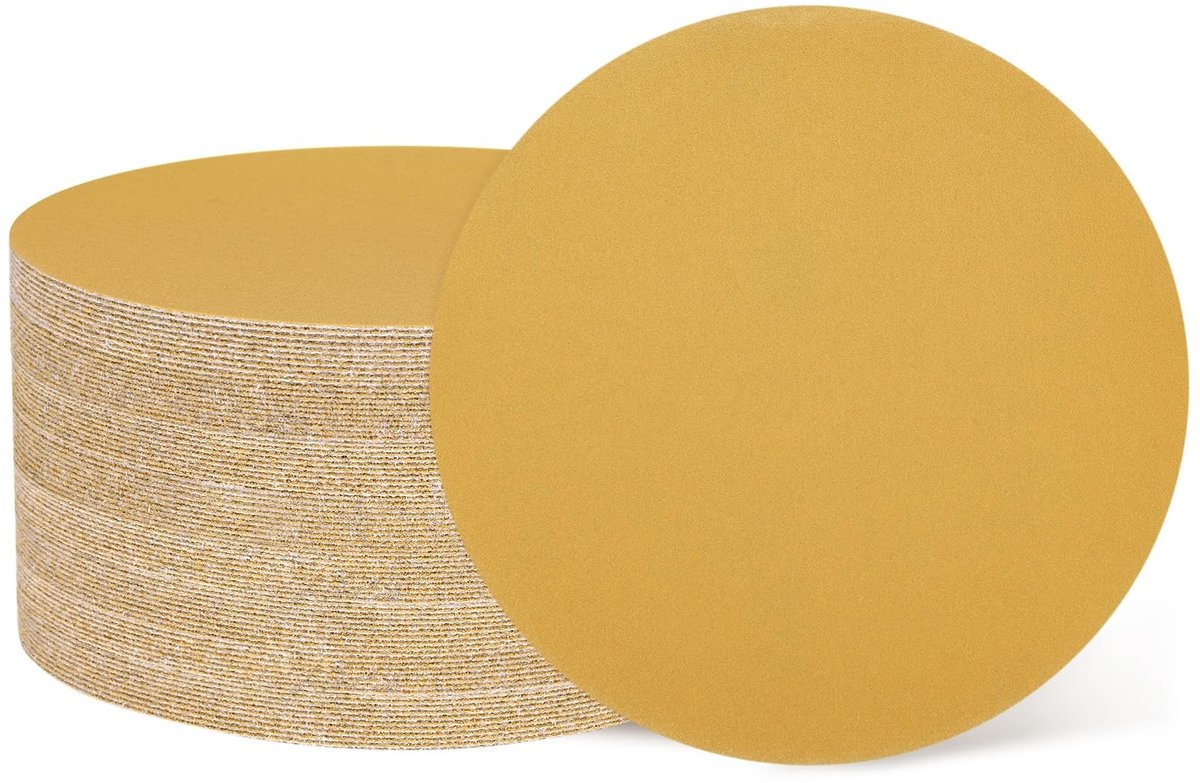 Dailygoods- Schuurschijven 125 mm - 100 stuks - Korrelgrootte 320 - Haken/net voor excentrische schuurmachine - Aluminiumoxide - Duurzaam schuren - Schuurpapier