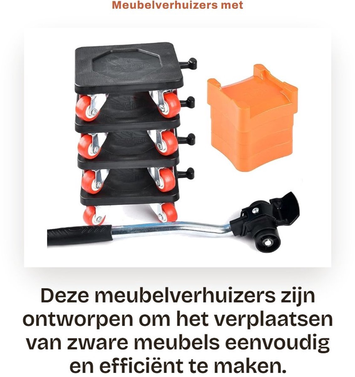 Dailygoods- Meubelverhuizers 4 Wielen - Meubellifter - Dolly Apparaat - Roller - Schuifregelaars - Hoge Ladingslager - Meubelroller