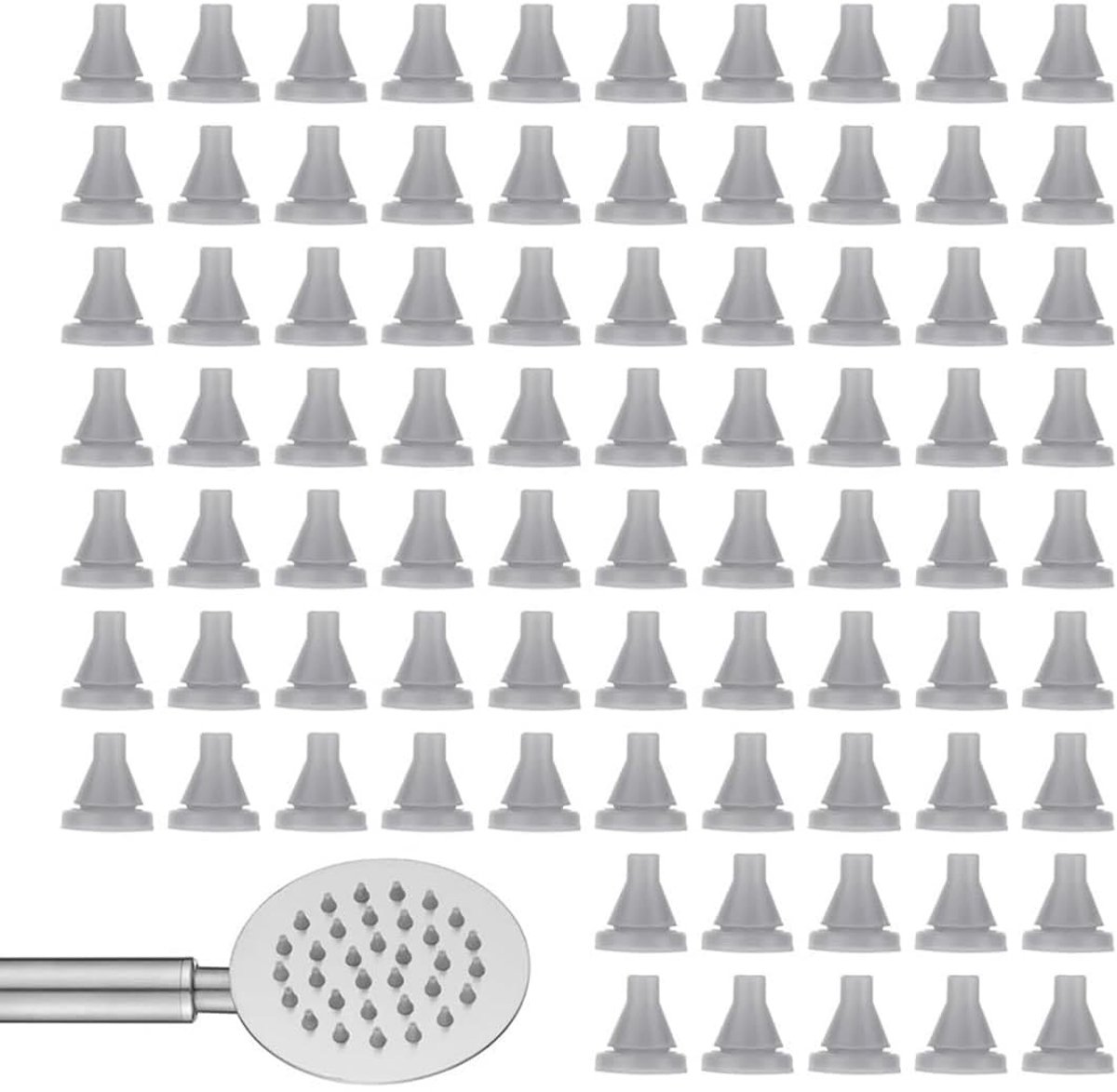 Dailygoods - Vaste douches 100 douche sproeiers siliconen douche sproeiers vervangende sproeiers douchekoppen vervangende sproeiers douchekoppen
