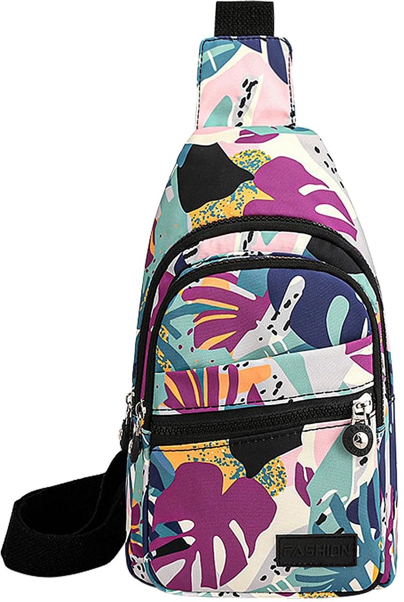 Dailygoods - Crossbody Sling tas, nylon crossbody tassen voor vrouwen borstzak met verstelbare riem, gepersonaliseerde sling portemonnee cross body fanny pack voor reizen, winkelen