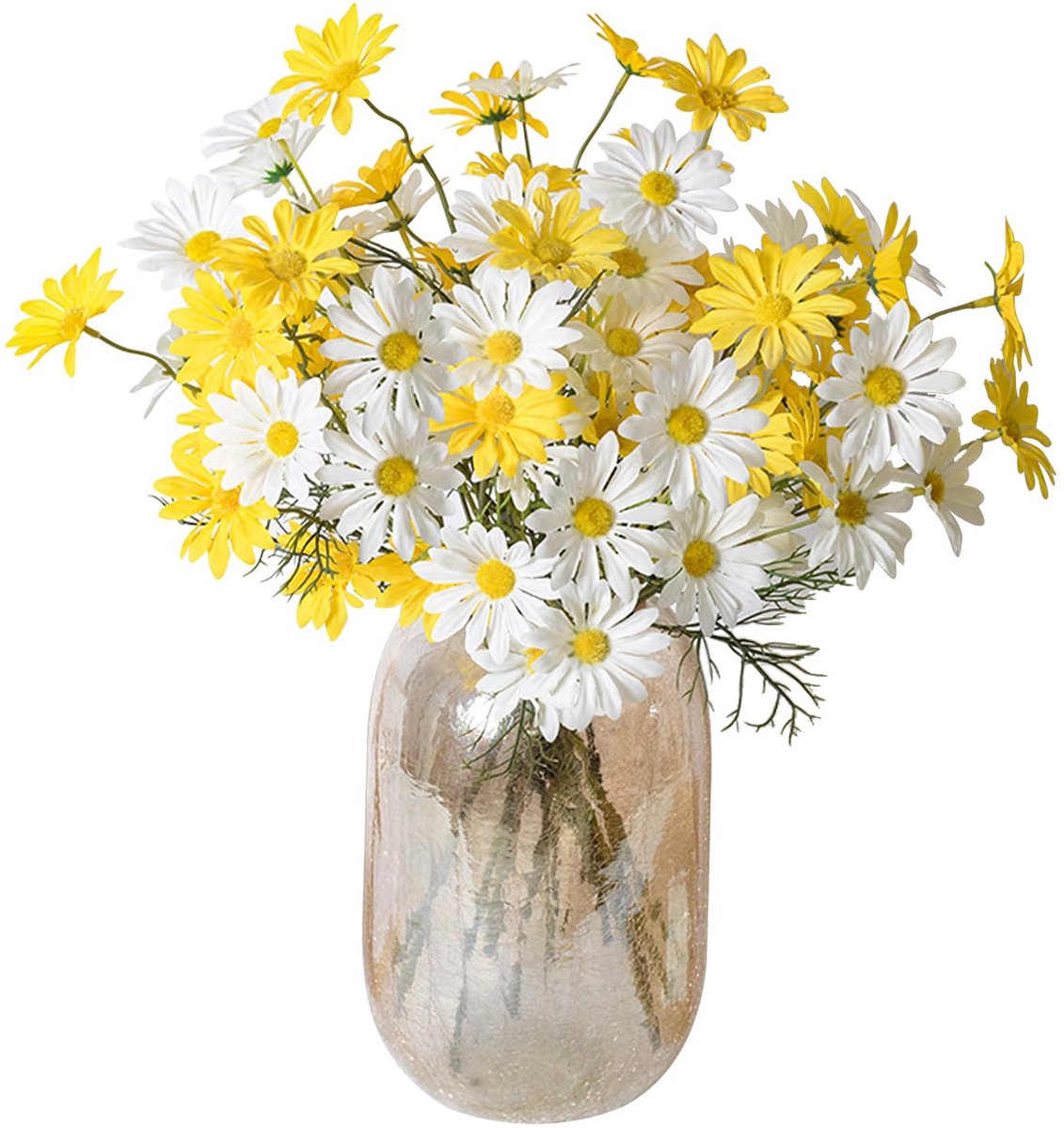 Daisy Bloemen (Wit+geel)