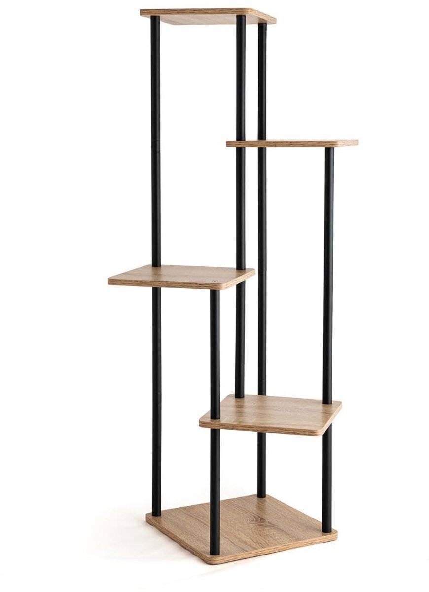 Vinthera Moa Standaard voor vijf bloempotten van staal, 59,8 x 59,8 x 106,3 cm, ijzer, inclusief handleiding (mogelijk niet beschikbaar in het Nederlands)