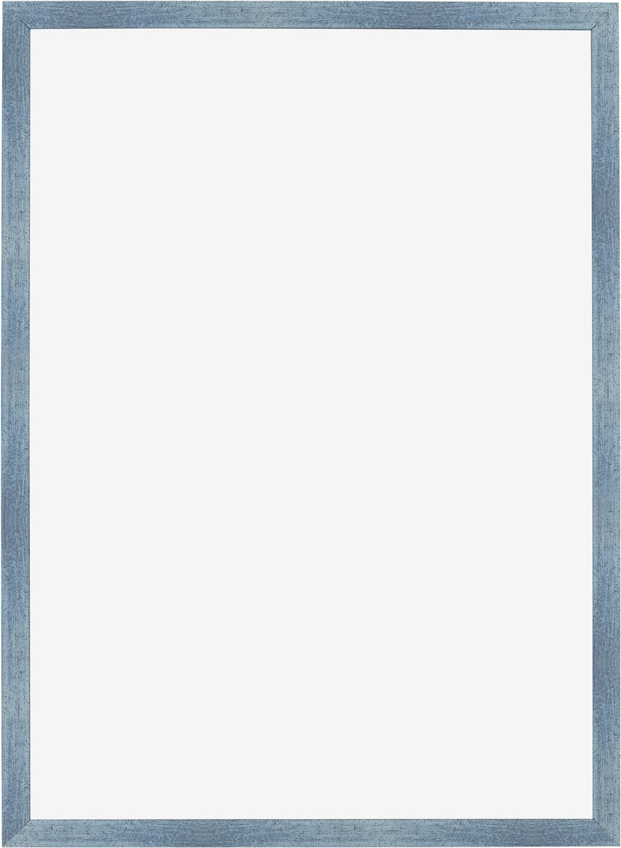 Fotolijst 25x35 cm - MDF - Helder Blauw Geveegd - Benno