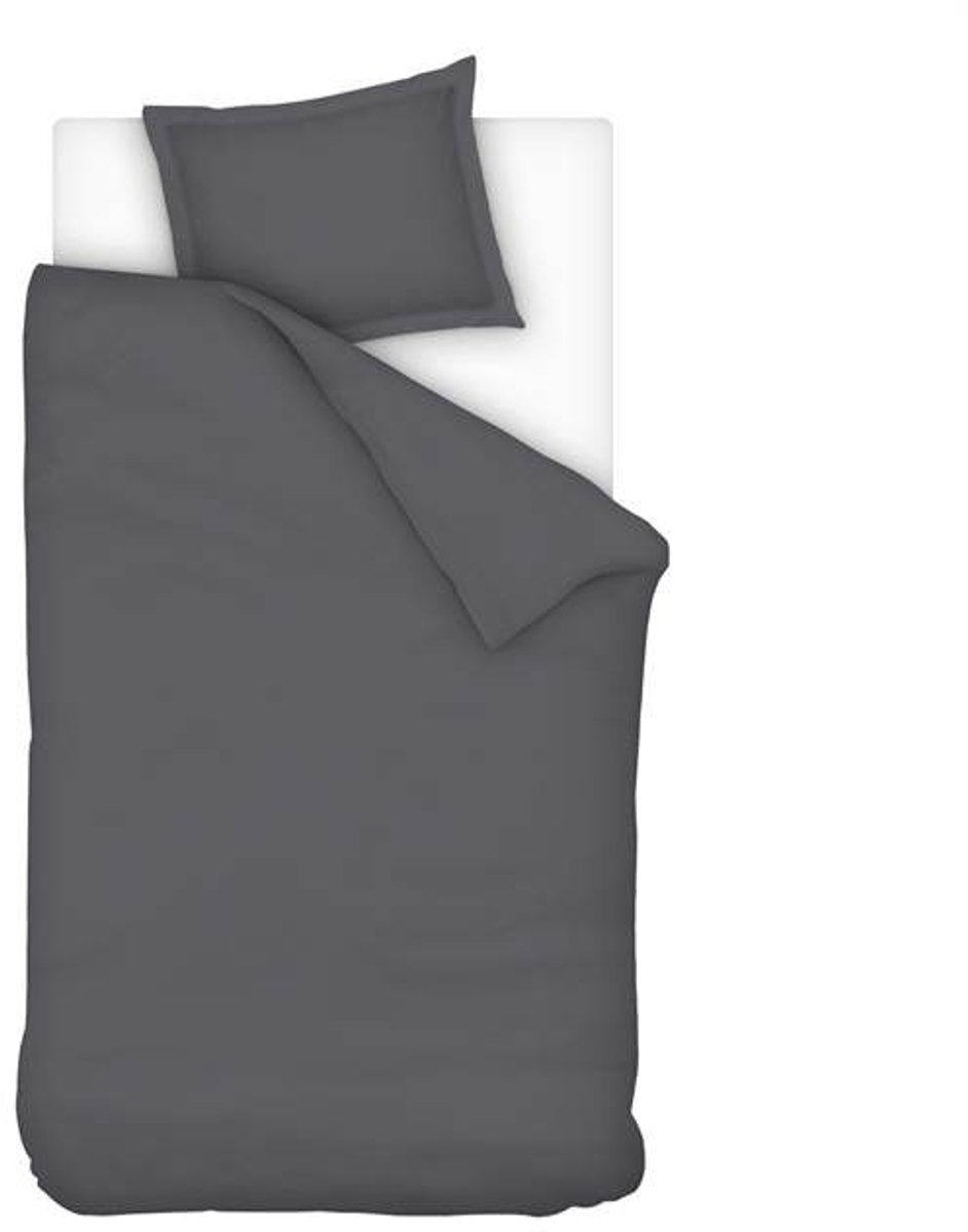 Ivorlyn Atlanta Dekbedovertrek - Eenpersoons - 140x200/220 cm - Anthracite