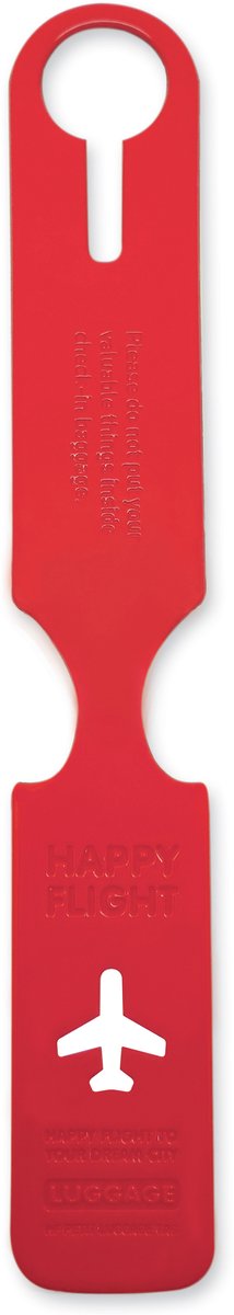 HF Petit Luggage Tag, Red