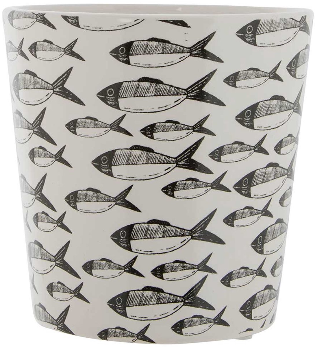 Cosy @ Home Bloempot Sardinas Donkerblauw 13x13xh13