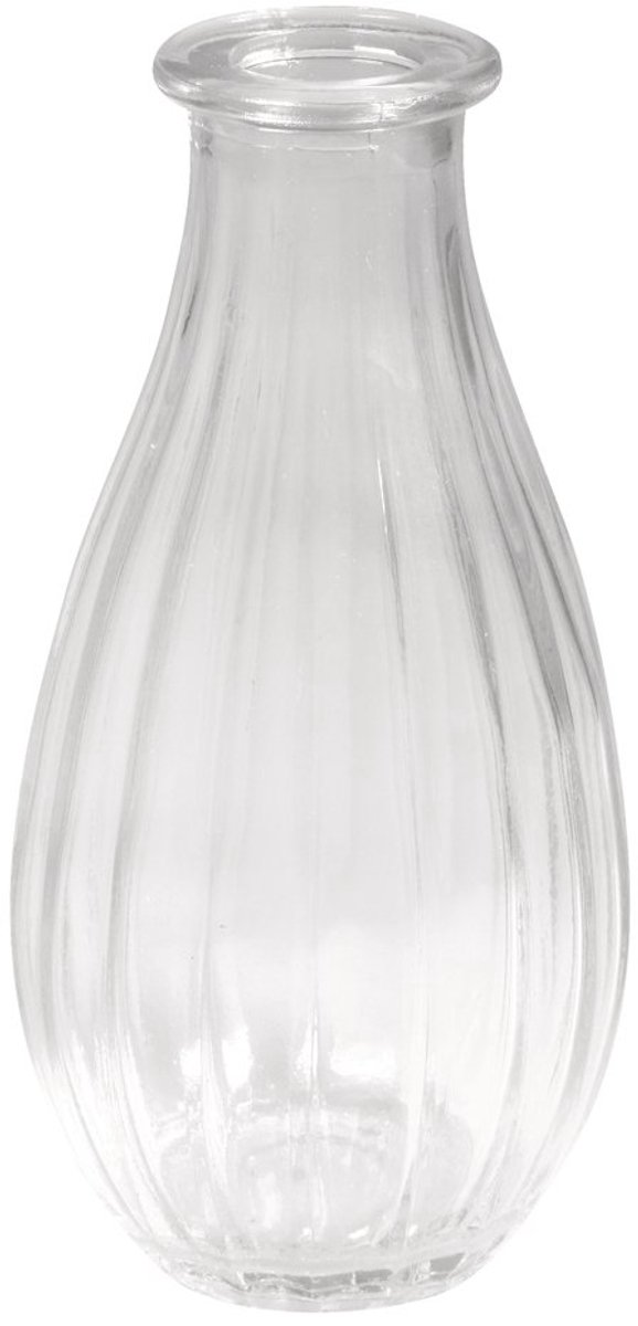 56812000 glazen vaas, 7 cm ø, 14 cm, met strepen