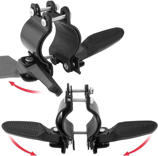 Fietsstoeltje - fietsstoeltje junior - fietszitje achter - zadel op stang - achter fietszitje - met voetsteunen en handgrepen - ergonomisch design - veilig en comfortabel - mountainbike zitje voor kind - veilig en comfortabel - zwart — afbeelding 5