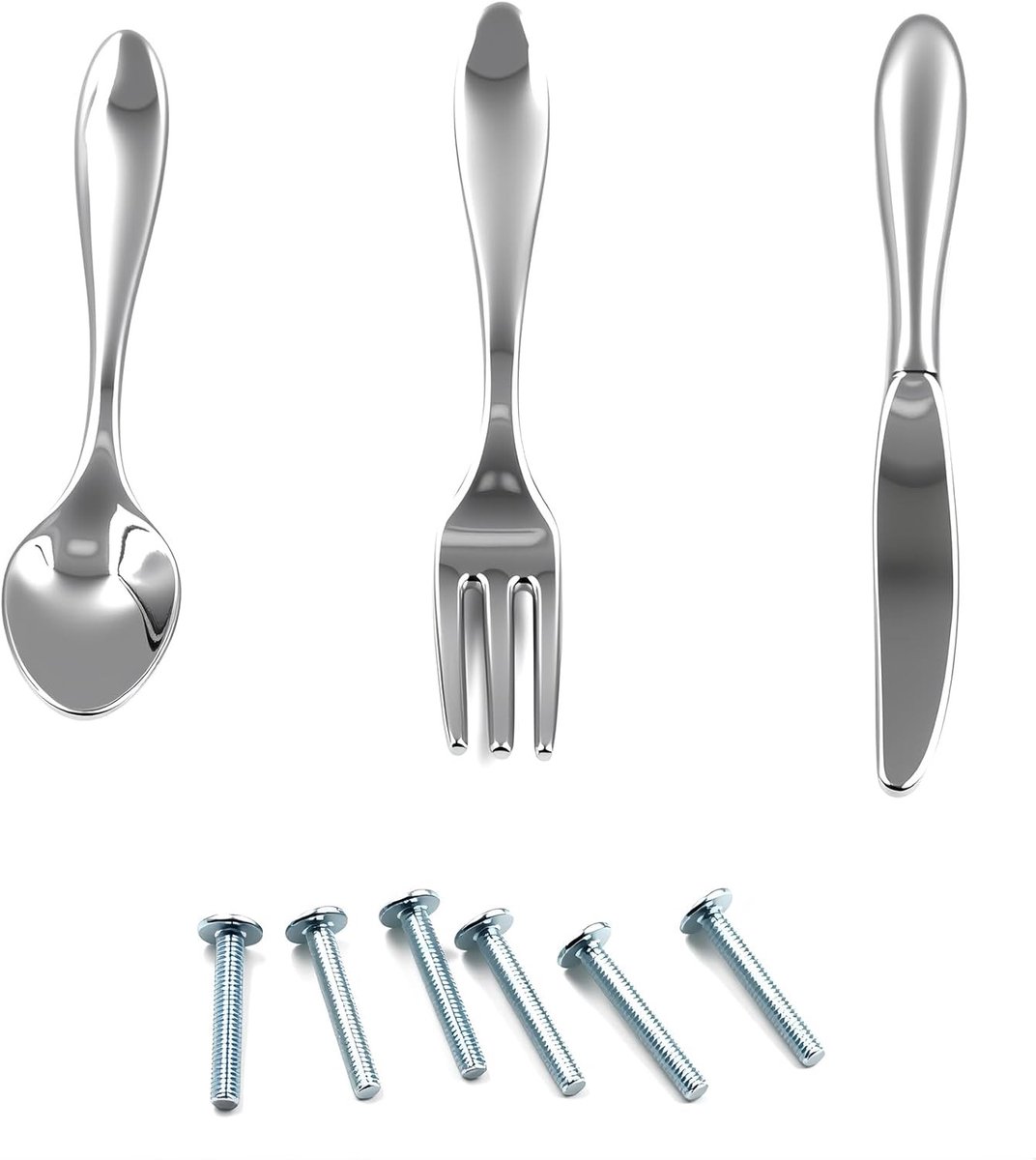 Creatieve Keuken Kastknoppen van Zinklegering - 4.5 Inch Handgrepen voor Laden en Kasten, Set van 3, Ideaal voor Modern Interieur en Keukenaccessoires