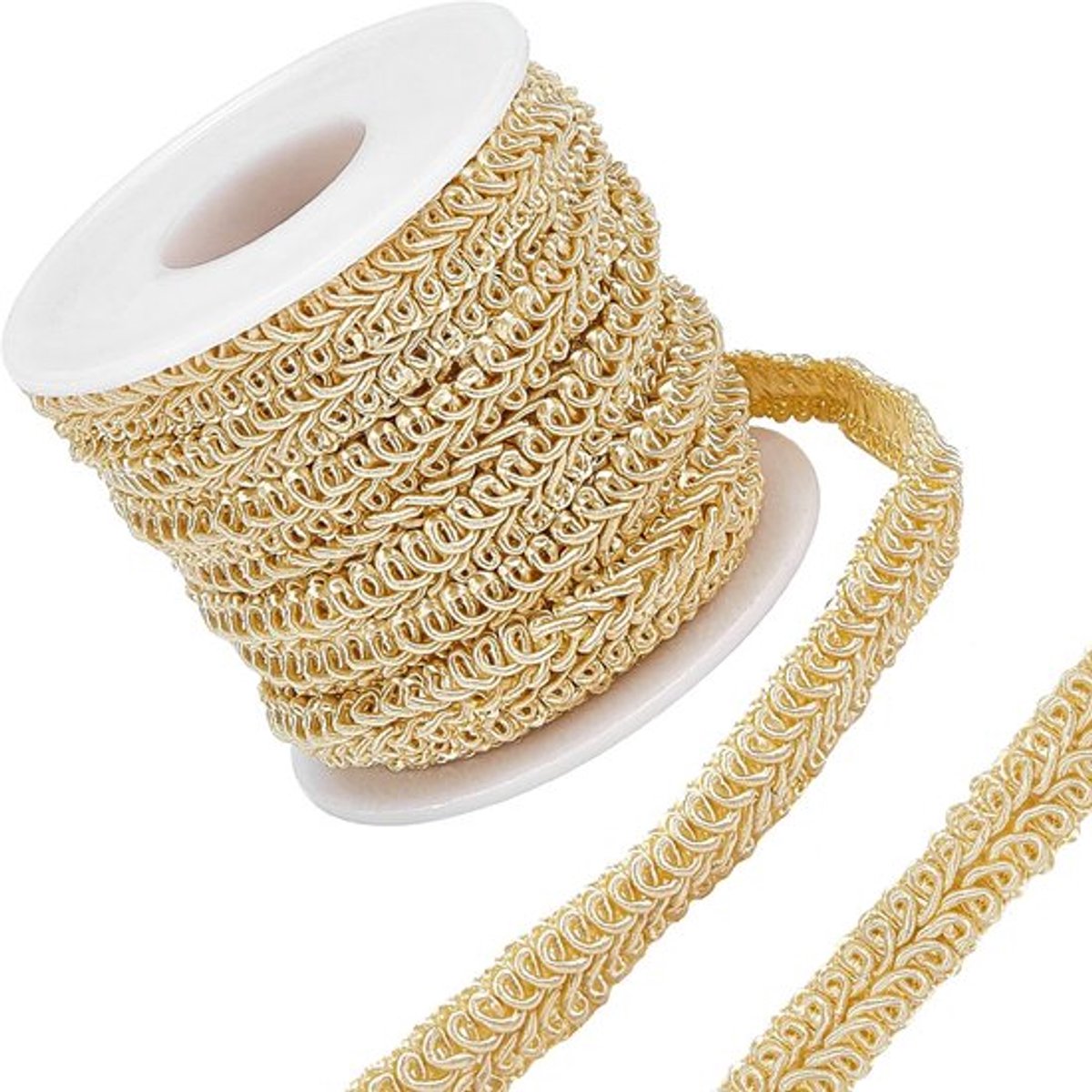 Golden crown - Goud gevlochten kant - Versierde gimp - DIY knutselen