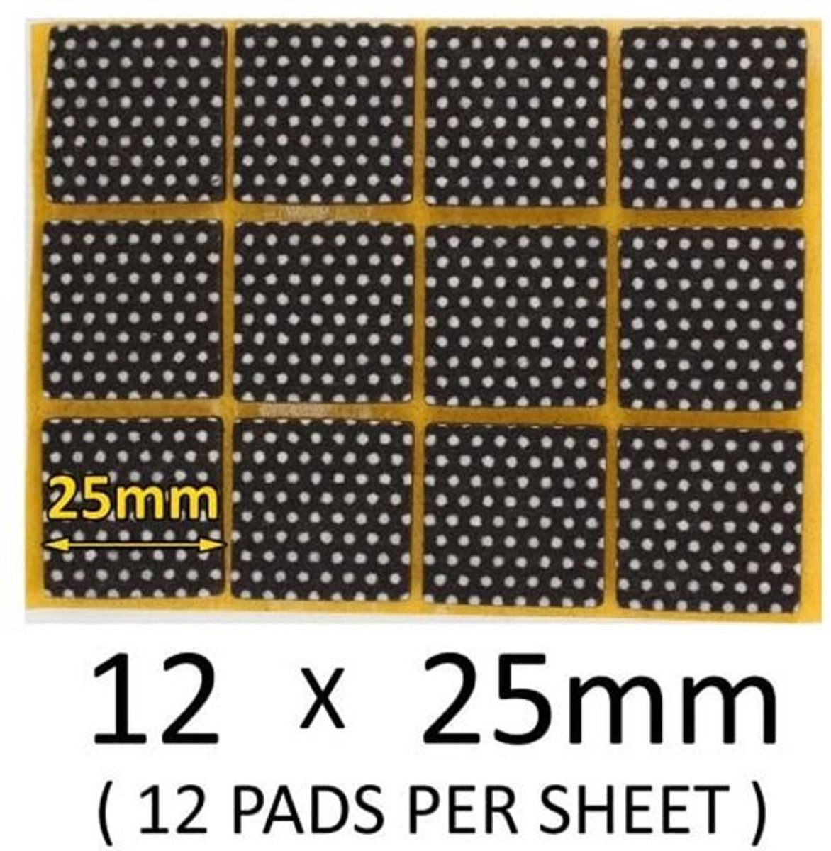 Dailygoods - Antislip Viltpads - Vloerbescherming - 25 mm - Hoge Grip