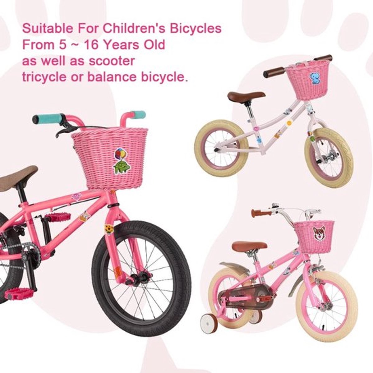 SPHProducts - Flintronic kinderfietsmand - Fietsaccessoires - DIY