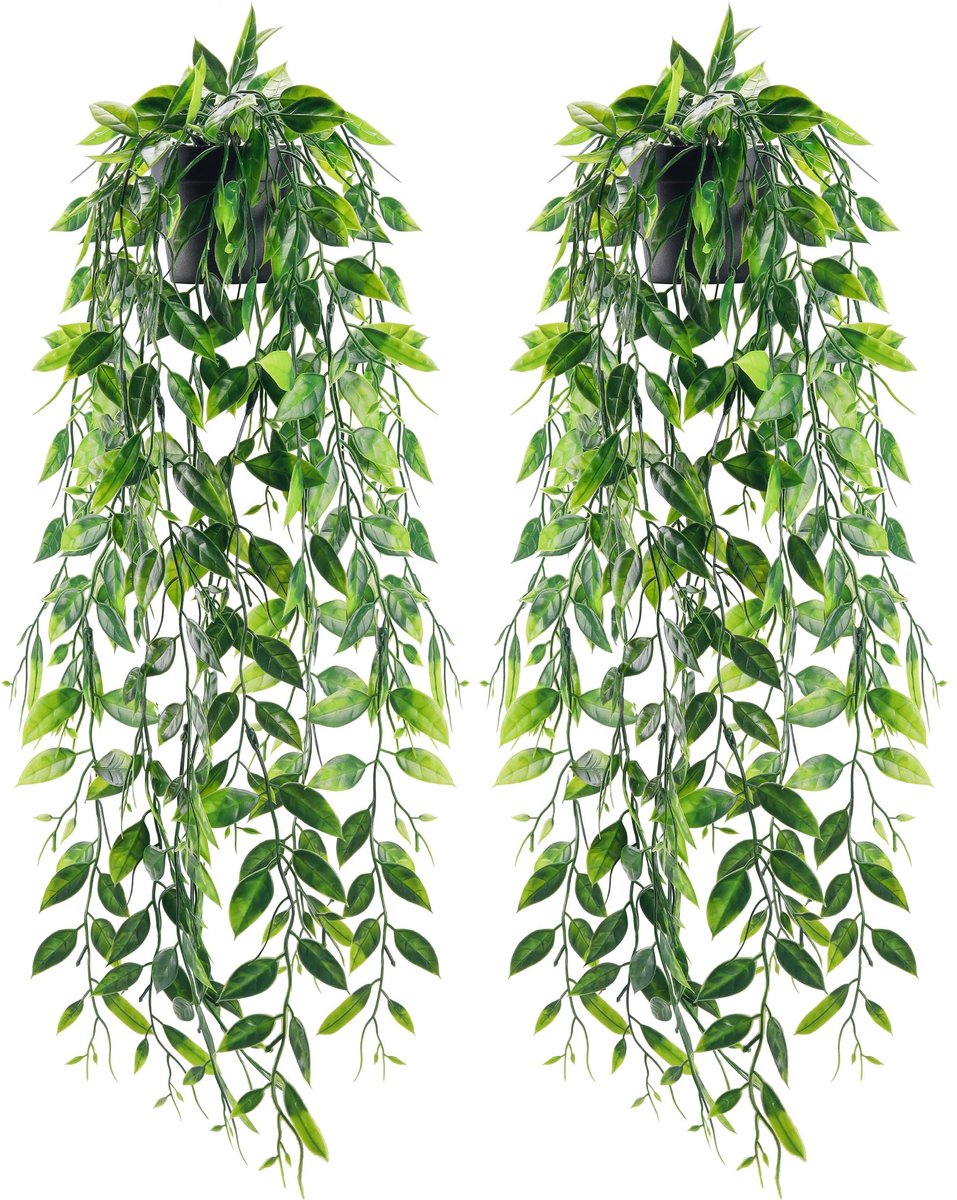 Hangplanten, kleine kunstplanten, kunstmatige erwten, binnenplanten, esthetische woonkamer, kantoor, plank, decoratie