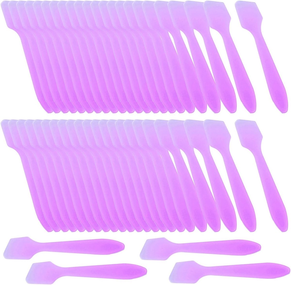 50 Stuks Wegwerp Spatula's voor Cosmetica, Perfect voor Make-up, Huidverzorging en Mengtoepassingen