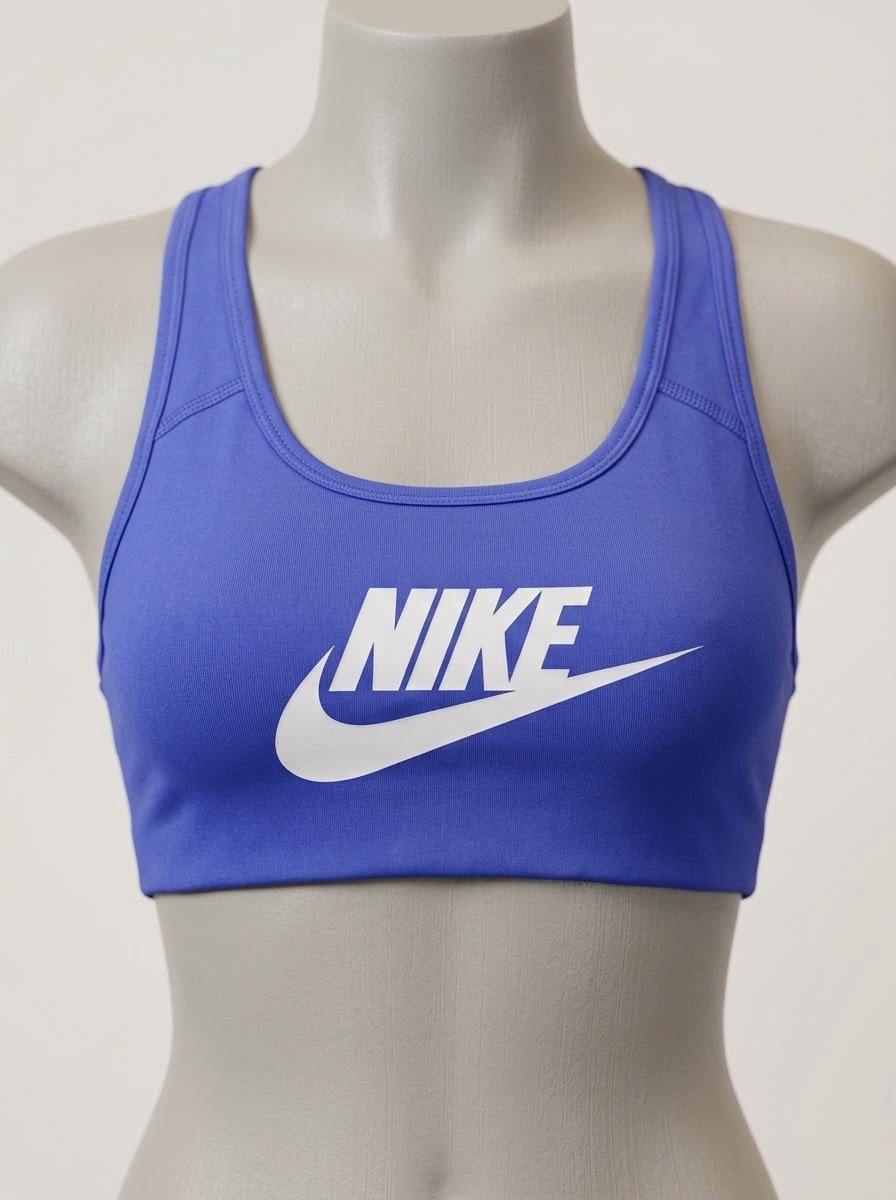 Nike Sport Beha - Beha - Vrouwen - Blauw / Wit - Maat XS