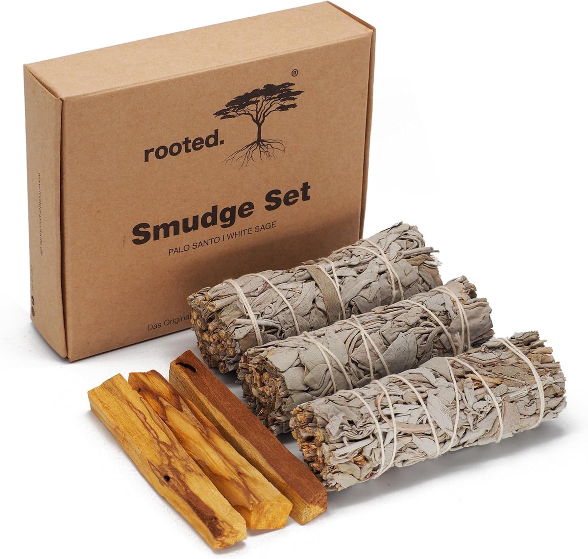 SnelShoppen - Premium Rook Set, Organische Kwaliteit, 3 Bundels California Salie + 3 Palo Santo Hout, 100% Natuurlijke Pure Incense, Duurzaam Geproduc