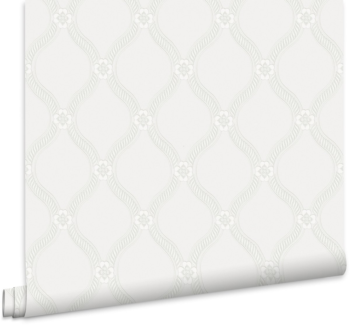 Laura Ashley Vliesbehang - Landford Paintable White
