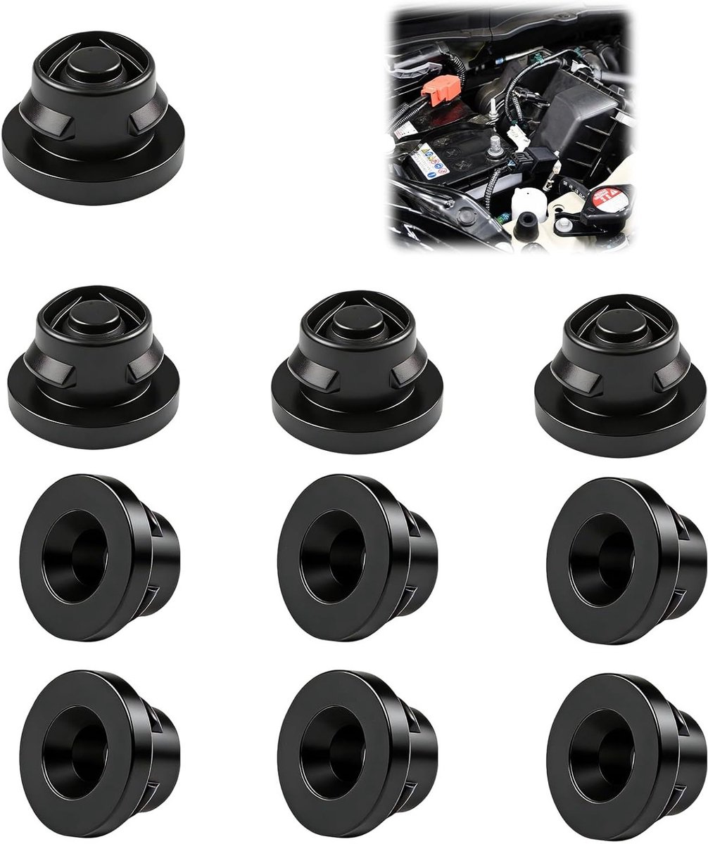 Set van 10 Rubber Silentblocks voor Luchtinlaat en Luchtfilterhouder, Compatibel met Berlingo, C2, C3, C4, C5, Jumpy en Xsara Picasso 1.6 HDI