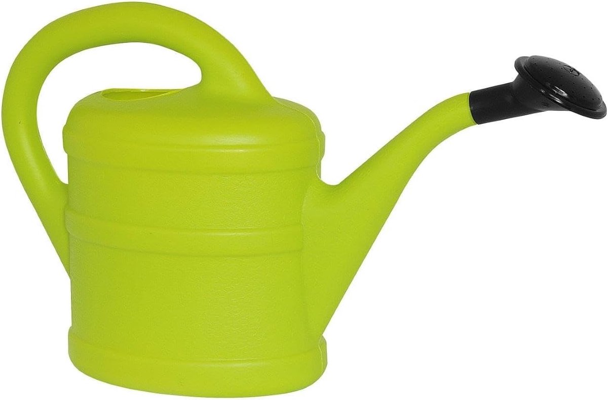SnelShoppen - Waterkan 1L Lichtgroen Plastic - Gieter voor Binnen en Balkon - Klassiek Design voor Planten, Tuin, Keuken of Camping