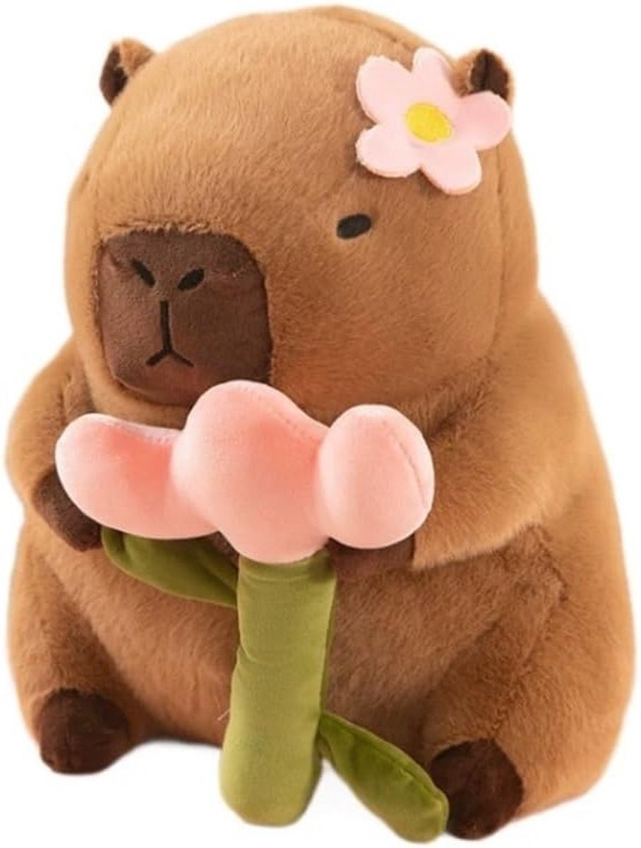 Zachte Capybara Knuffel, Kussen met Pluche Vulling, Perfect Cadeau voor Kinderen en Feestdecoratie, 30 cm