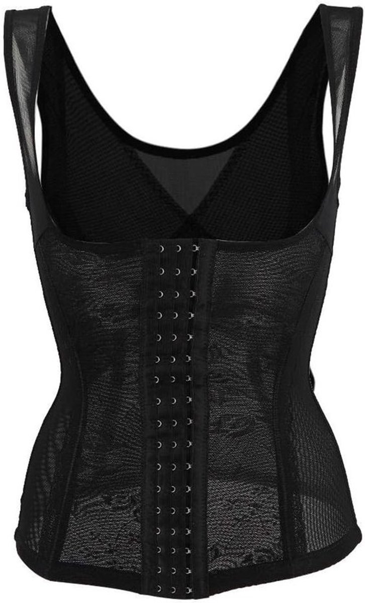 Postnatale Buikcorset voor Herstel, Ademend Mesh Taille Trainer voor Tummy Versteviging en Lichaamsvormende Onderkleding (L-Black)