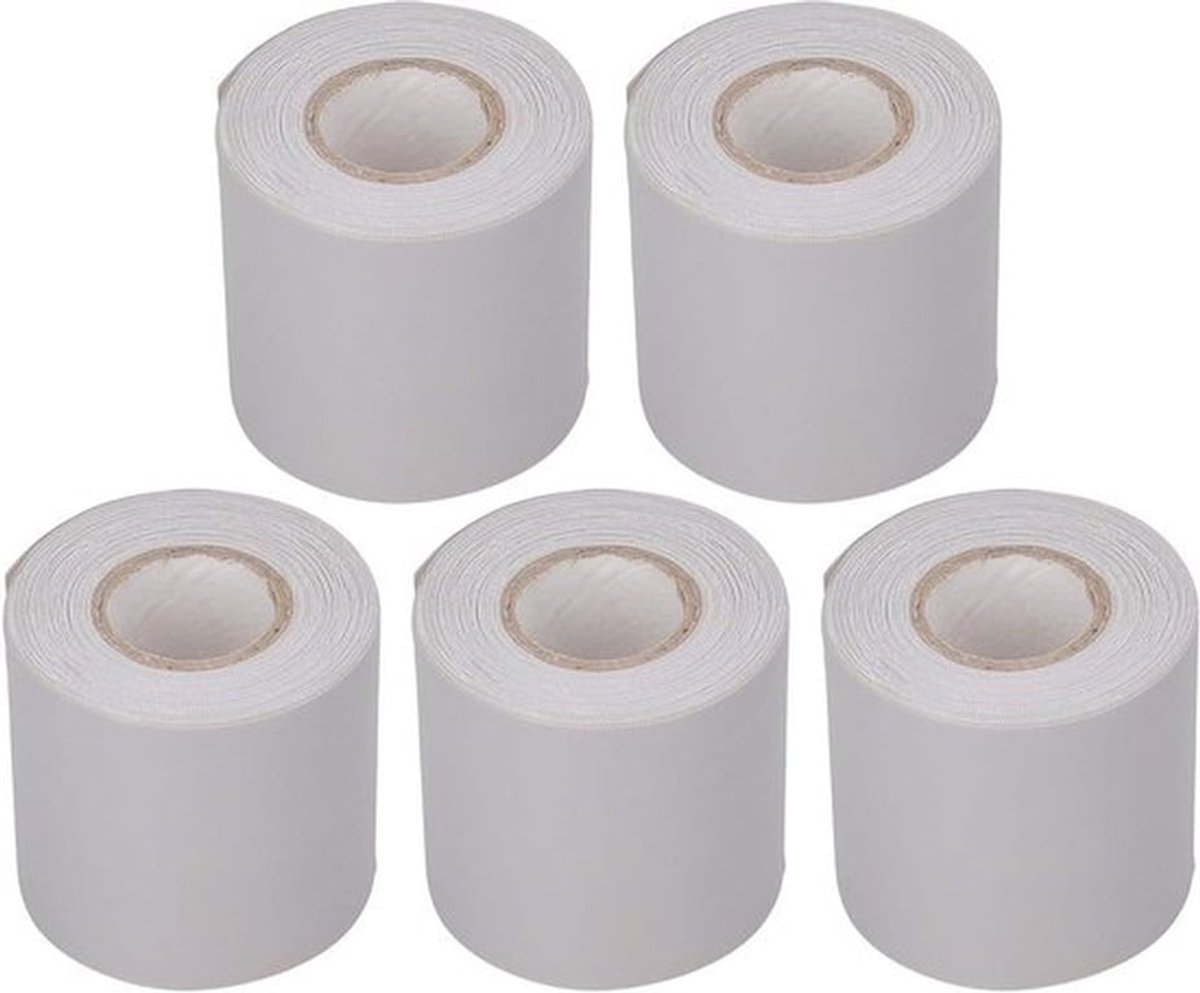 Airconditioningpijptape - 5 stuks - oliebestendige buisbeschermende tape - 6 cm breedte - niet-klevende tape - leidingen kit HVAC-lijnset - wrap PVC-pijp - grijs