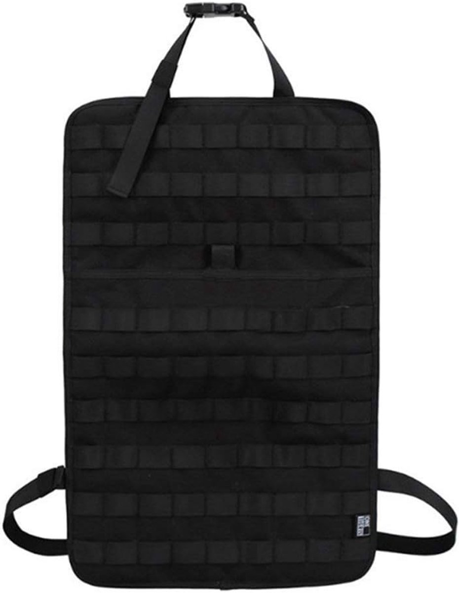 SnelShoppen - Tactical MOLLE Voertuig Voorstoelen Opberg Organizer - 600D Oxford Stof - 37x55 cm - Auto Zitplaats Bescherming - Ideaal voor Camping en