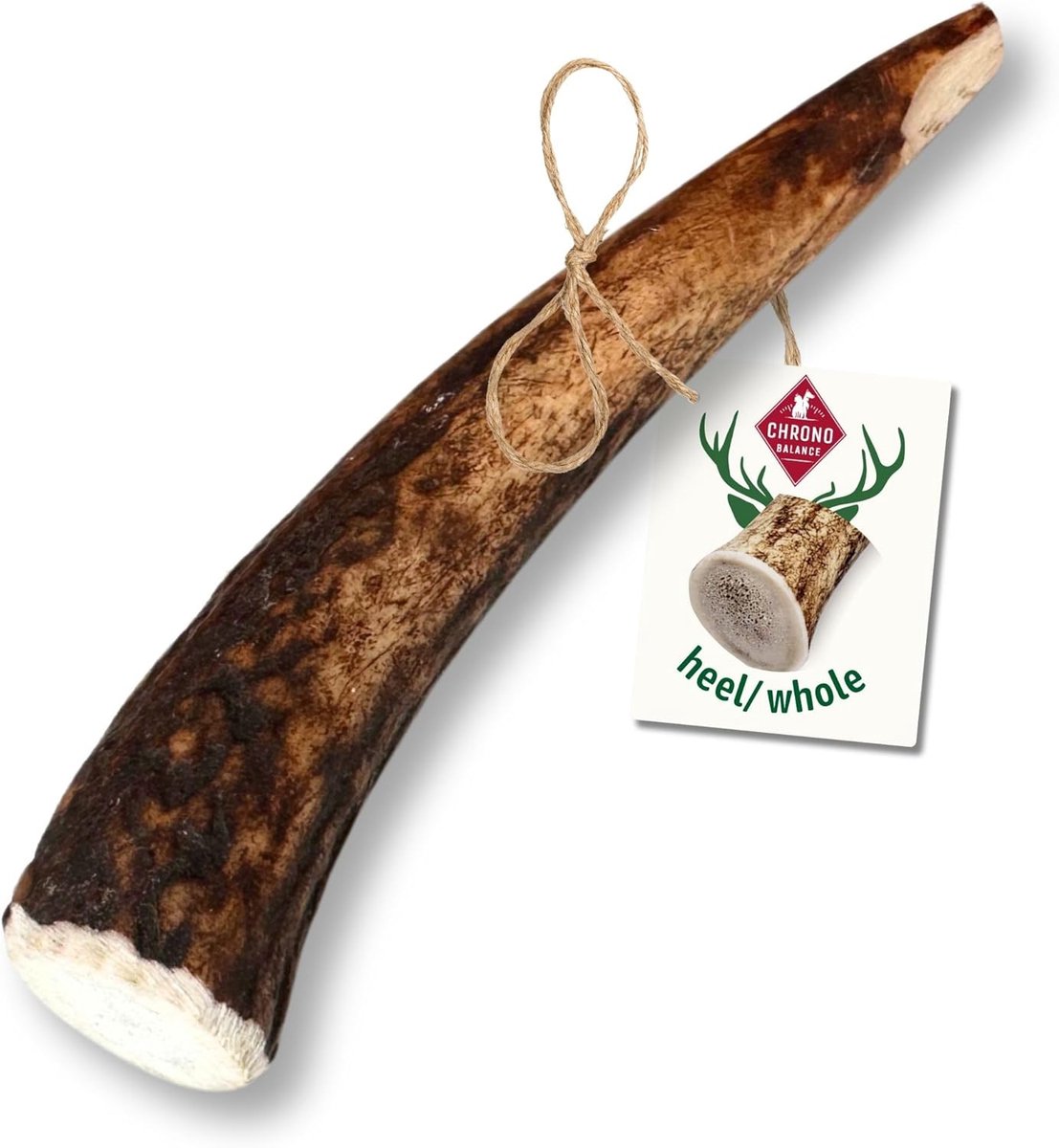 Thijox - ChronoBalance® 100% Natuurlijk Hertengewei Kauwspeeltje voor Honden - Hele Stukken Kauwsnack M - Duurzaam en Gezond Kauwplezier zonder Toevoe