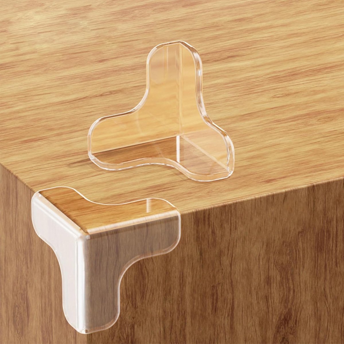 SnelShoppen - Set van 20 Baby Hoekbeschermers, Zachte Zelfklevende Hoekbescherming voor Meubels, Schokabsorberend PVC, Veiligheid voor Kinderen, Trans