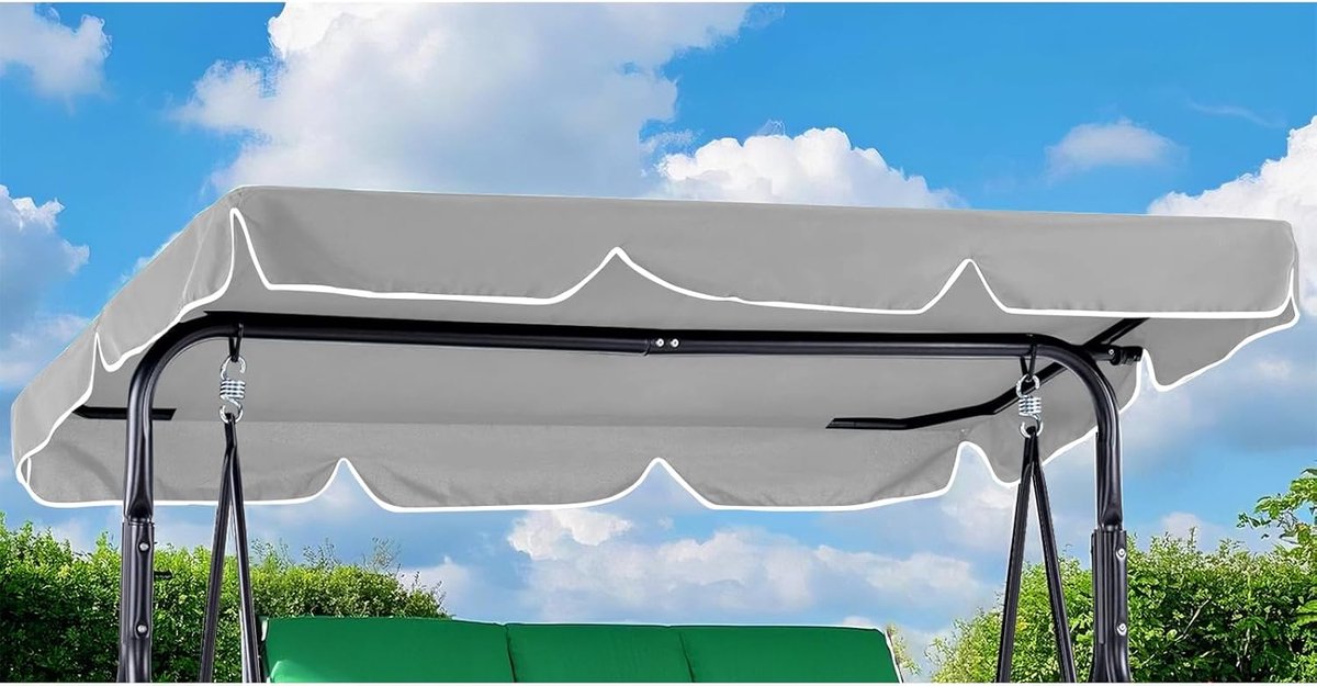 SnelShoppen - Swing Bank Dakbedekking Waterdicht Vervangend Dak voor Tuinswing met 4 Verst