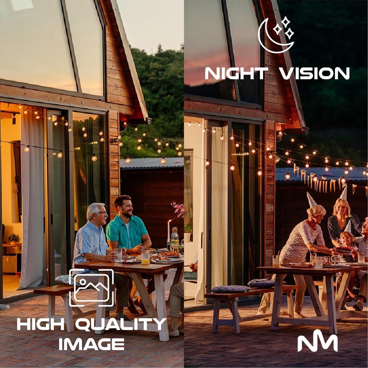 SnelShoppen - Draadloze Beveiligingscamera 2K met Accu + Zonnepaneel voor Buiten | 4G & WiFi | Nachtzicht | Waterdicht | TF Opslag en App