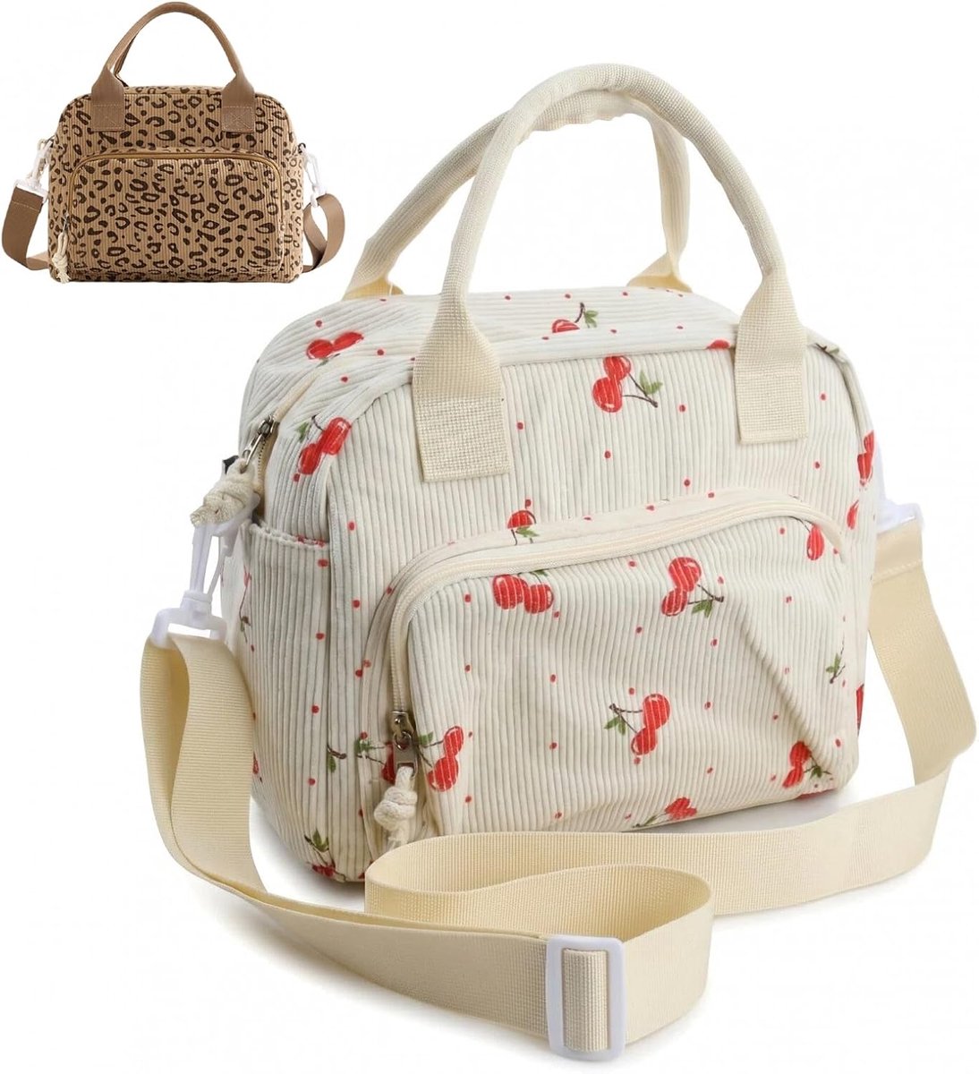SnelShoppen - Koeltas Dames en Heren 10L - Draagbare Geïsoleerde Lunchtas - Verstelbare Schouderbanden - Ideaal voor Werk, Reizen, Picknick, School -
