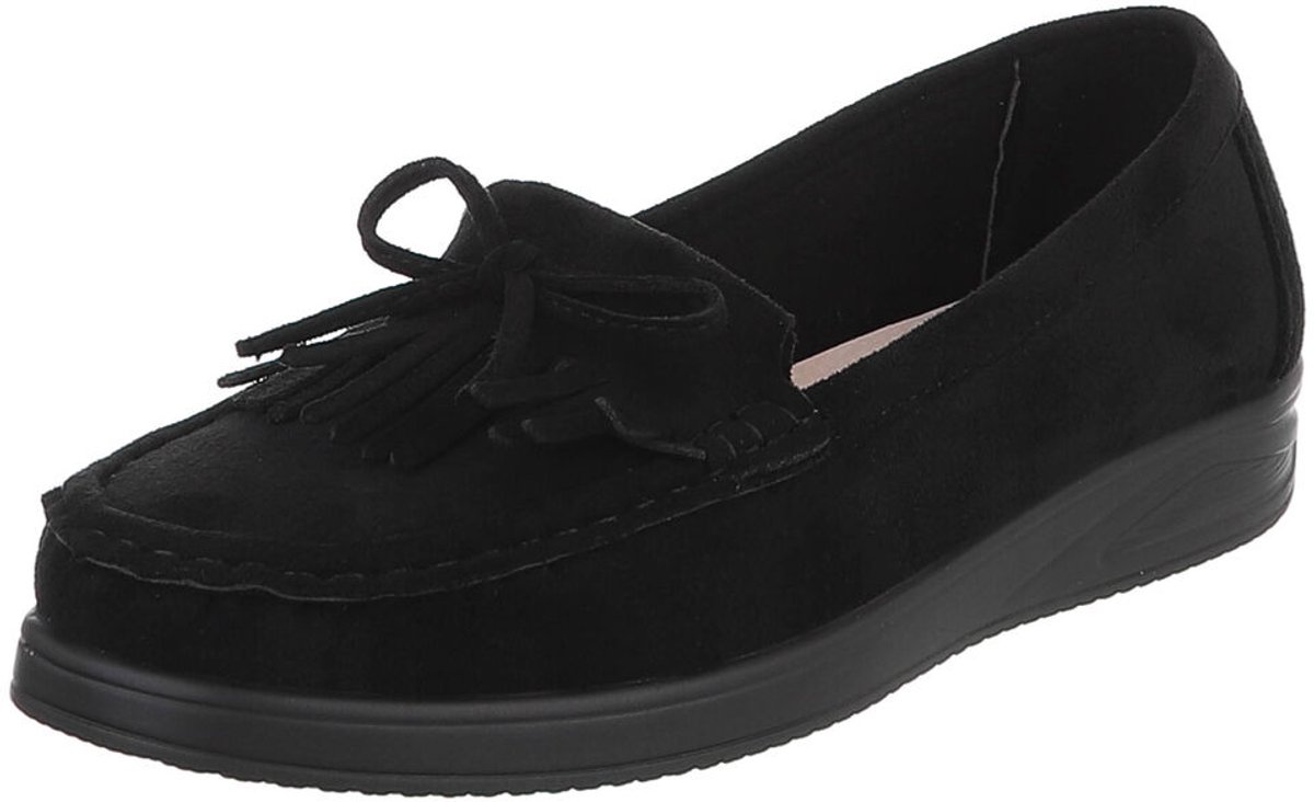 Instappers - Mocassinlook met franjes - Dames Mt:37