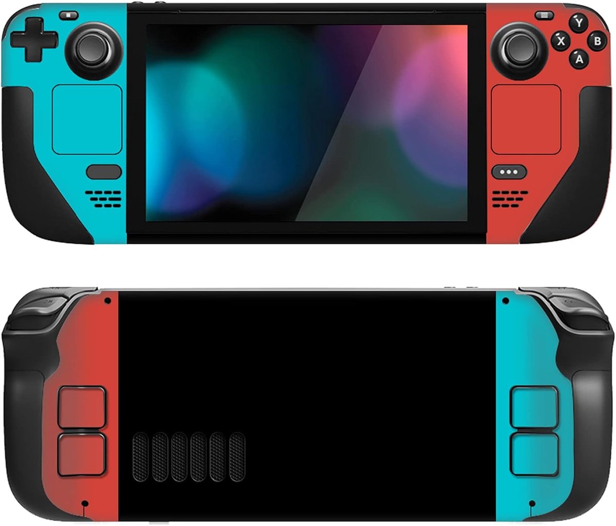 SnelShoppen - PlayVital Sticker Set voor Steam Deck OLED & LCD - Full Set Faceplate Decals - Beschermende Skins voor Handheld Gaming - Unieke Ontwerpe