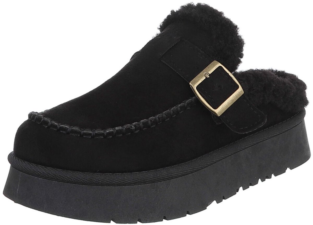 Instappers - Chunky zool en gespdetail - Dames Mt:40