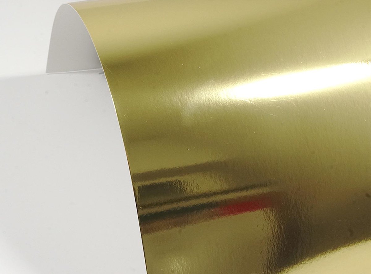 Netuno - goud papier karton - A4 - 21 x 29,7 cm - 10 vellen - 300 gram - Mirror Gold