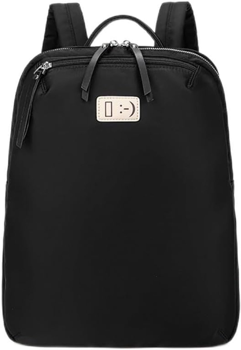 KZQ Lichtgewicht Oxford Laptoprugzak Voor Dagelijks Gebruik, Forensen, Reizen En Studie, Slijtvast En Comfortabel-Zwart