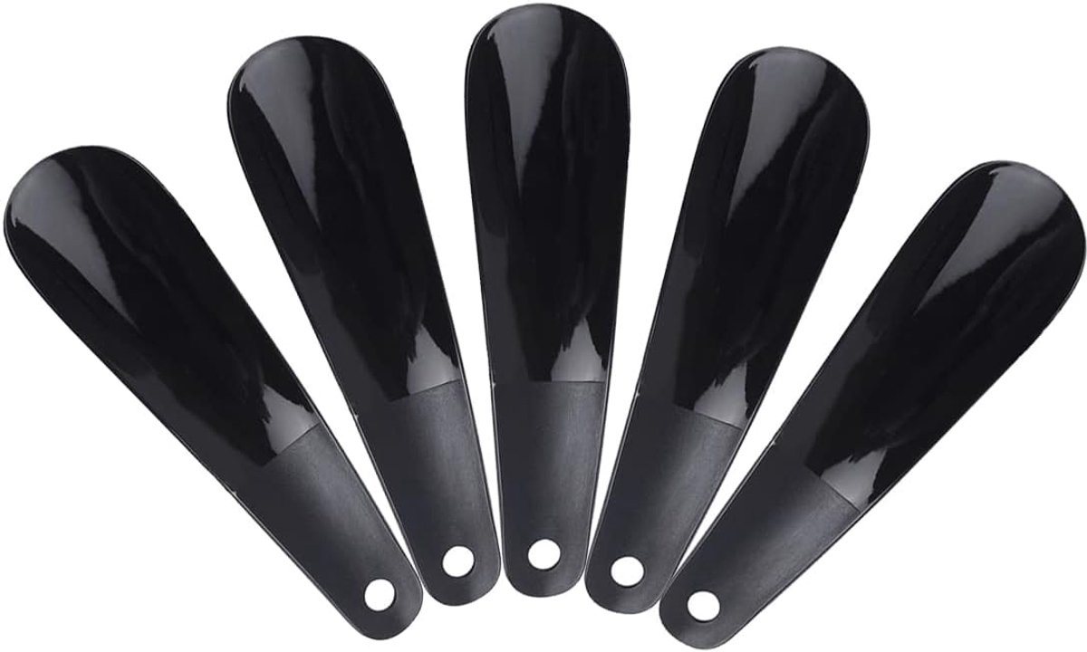 SnelShoppen - 5-delige Schoenenlepel Set - Kleine Duurzame Schoenenlepels voor Alle Voetmaten - 16cm - Ideaal voor Mannen, Vrouwen en Kinderen - Perfe