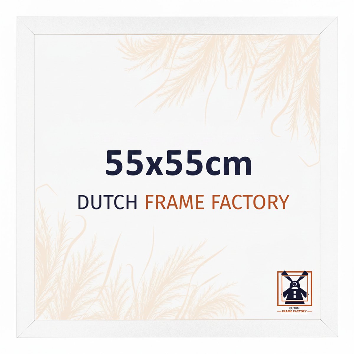 Fotolijst 55x55 cm - MDF - Wit Mat - Benno