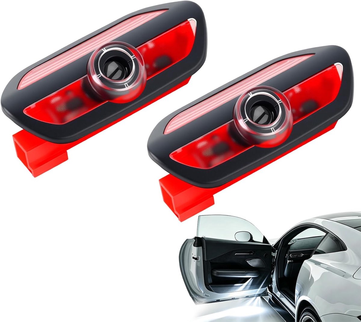 SnelShoppen - 2 Stuks Auto Deur LED Licht Logo Projector, Deurverlichting Accessoires voor Mercedes S-Class W222 V222 X222 2014-2020 - Energiezuinig,