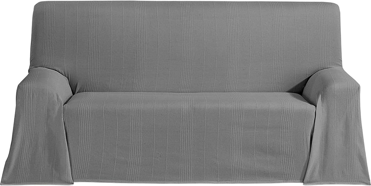 SnelShoppen - Multifunctionele Bedsprei 180x260 cm, Lichtgewicht en Elegante Dekbedhoes in Antraciet voor Sofa en Bed, Decoratief en Beschermend voor