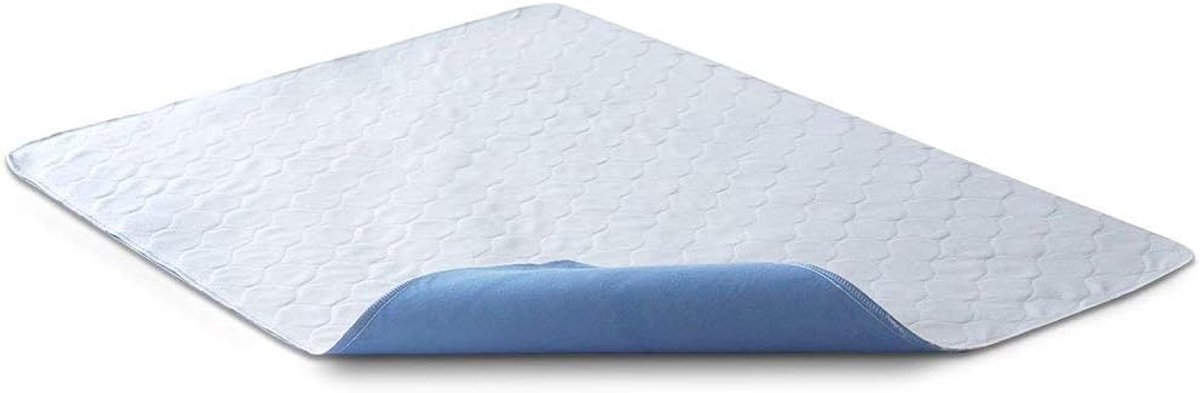 SnelShoppen - Bedecor Waterproof Bedpads 70 x 90 cm - Wasbare Onderlegger, Zeer Absorberend, Herbruikbaar (Blauw) - Perfect voor Nachtzweten, Zwangers