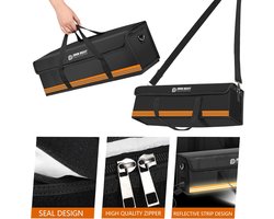 SnelShoppen - ImnBest E-Bike Accu Tas - Vuurvast, Waterdicht & Explosieveilig - Lipo Veiligheidszak voor Opslag, Vervoer en Opladen - Oranje 43CM
