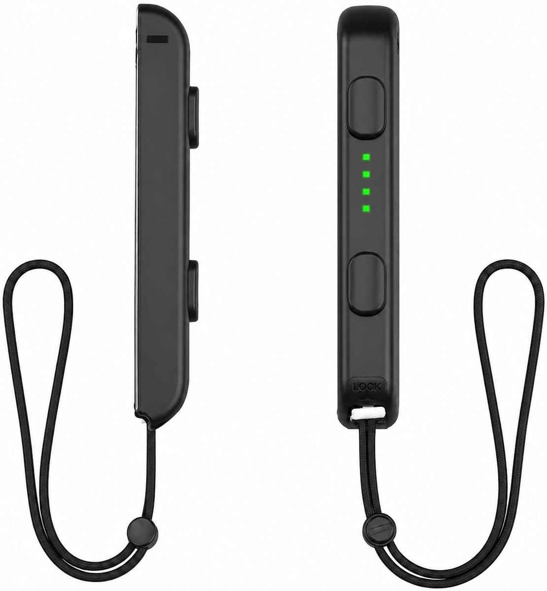 SnelShoppen - Polsband voor Nintendo Switch, Controller Accessoires, 1 Paar Gamepad Vervanghandvat met Caps voor Joysticks, Verbeterde Grip en Veiligh