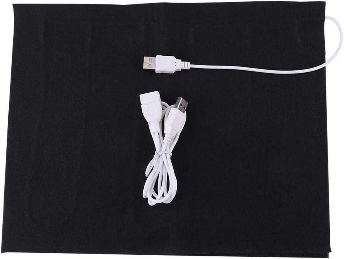 SnelShoppen - 1pc USB Elektrische Verwarmingspad 5V - Verwarmend Kledingstuk, Zitkussen, Huisdierbed - Comfortabele 35℃-50℃ Temperatuur, Veilig en Een